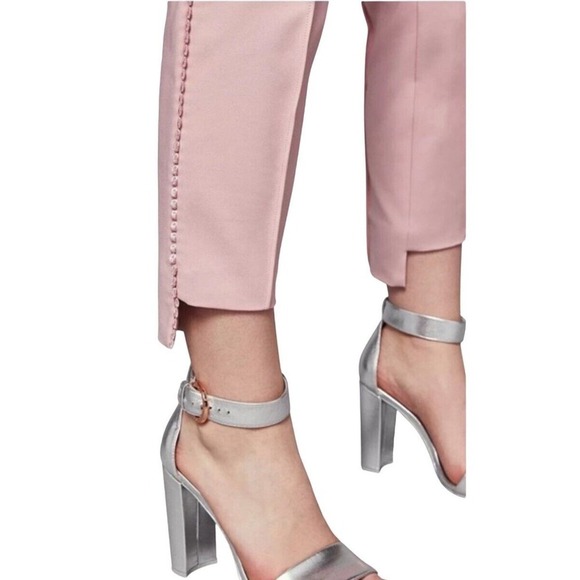 Ted Baker Anett Side Seam Detail Trousers Ankle Pants Size US 6 Baby‎ Pink - Picture 6 of 16